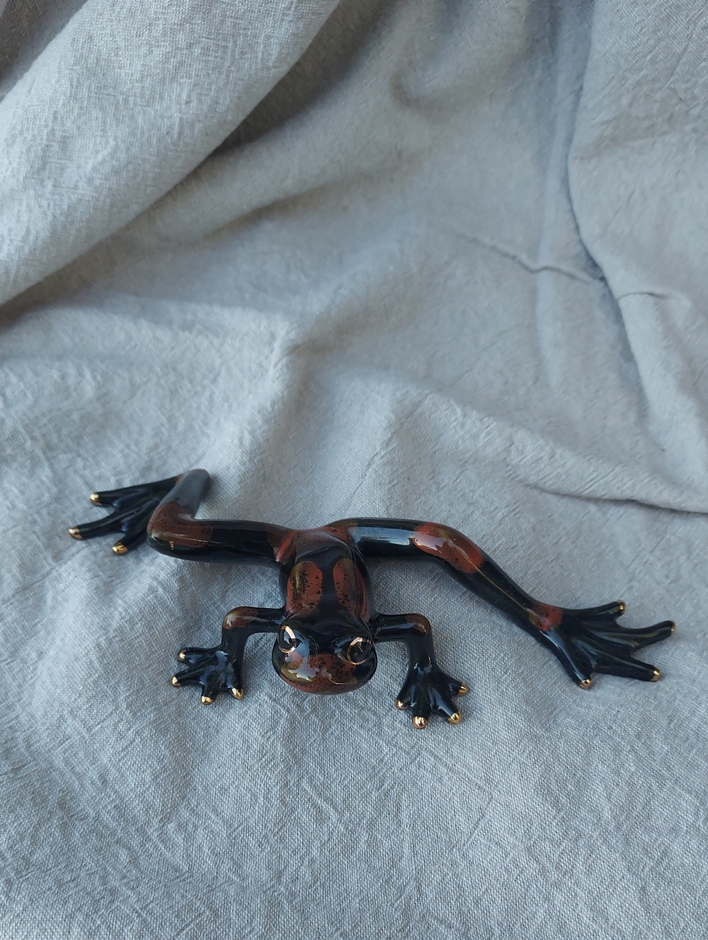 Ceramic Frog Figurine From Golden Pond Collection by Green Tree